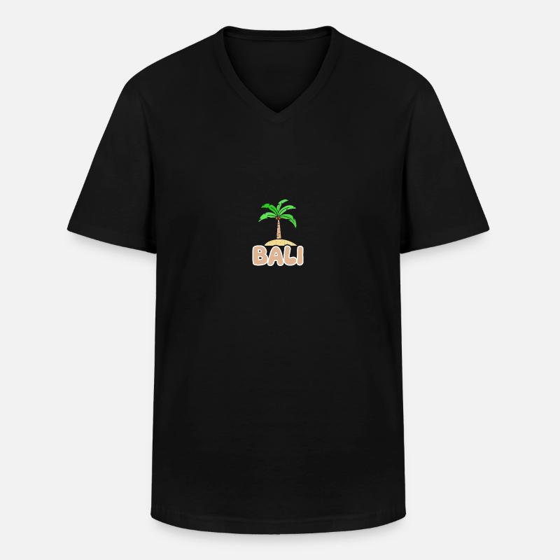 Bali Bali - Männer-T-Shirt mit V-Ausschnitt - Schwarz