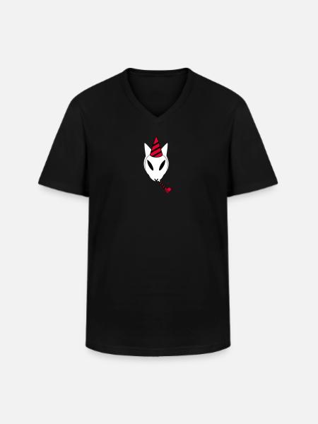 Partykuroeil - Men's V-Neck T-Shirt - black