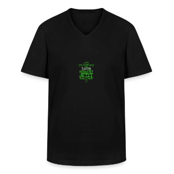 Baccalauréat Davin - T-shirt col V Homme - noir - Devant - AI Model Male 178 dark (178cm)