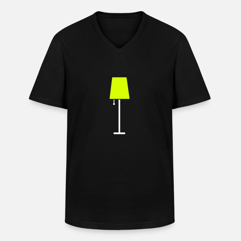Lampe - Männer-T-Shirt mit V-Ausschnitt - Schwarz