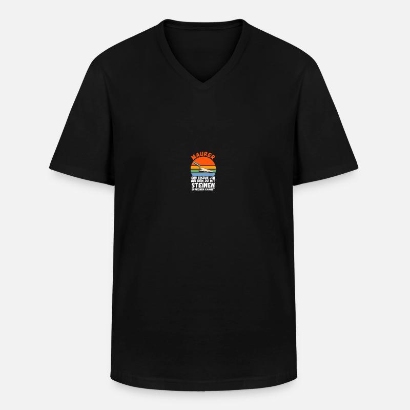 Master Bricklayer Journeyman Bricklayer - Men's V-Neck T-Shirt - black