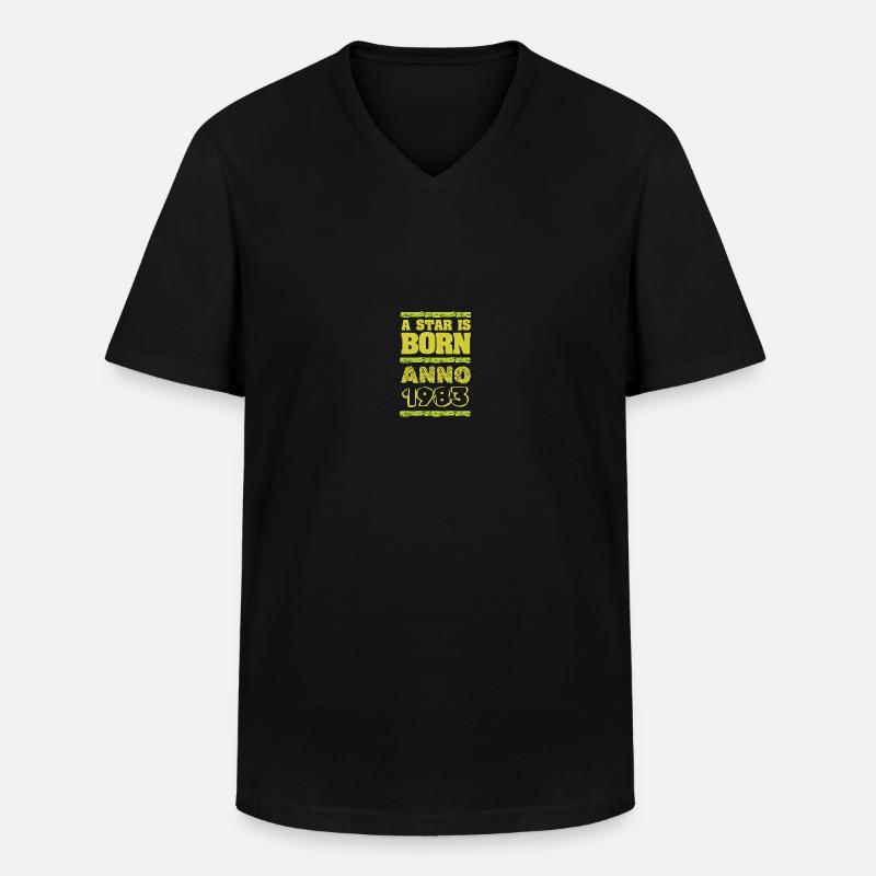 Spruch 1983 - Männer-T-Shirt mit V-Ausschnitt - Schwarz