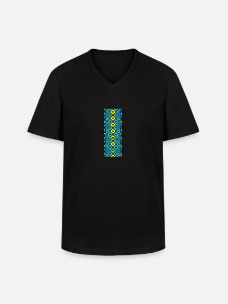 Ukraine Vyshivanka - Men's V-Neck T-Shirt - black