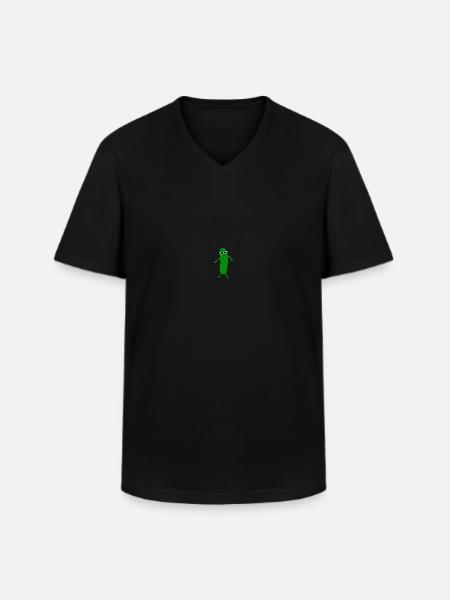 Cool as a cucumber - Men's V-Neck T-Shirt - black