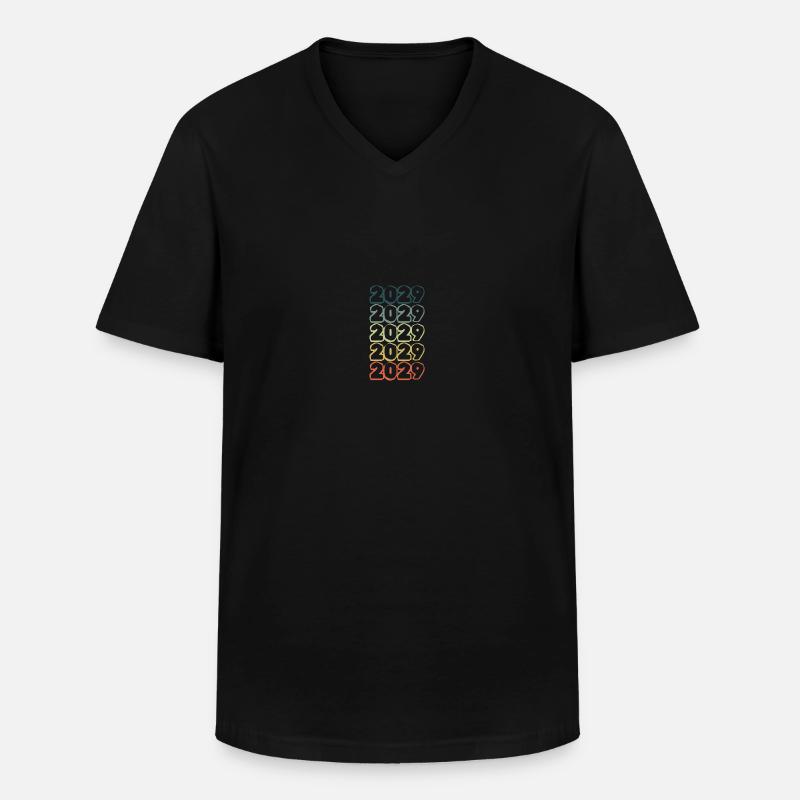 Geburtsjahr 2029 - Männer-T-Shirt mit V-Ausschnitt - Schwarz