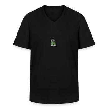 Culture de la pastèque Melon Lovers - T-shirt col V Homme - noir - Devant - AI Model Male 178 dark (178cm)