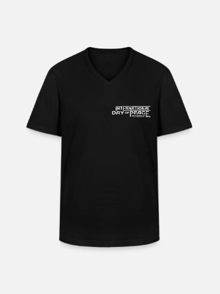INTERNATIONAL DAY OF PEACE - Men's V-Neck T-Shirt - black