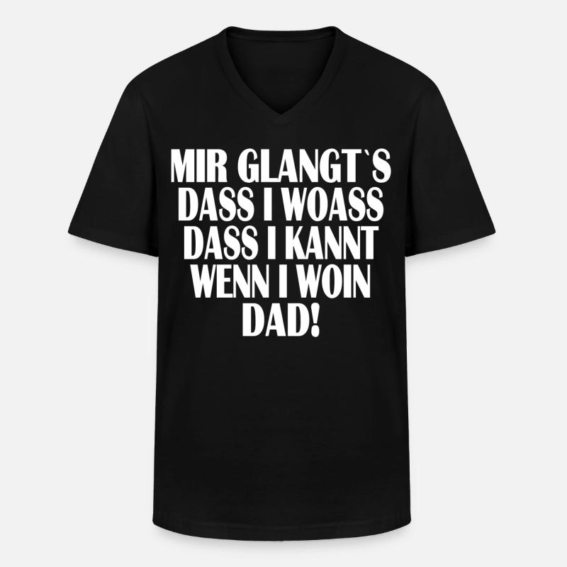 Mir glangt`s... - Männer-T-Shirt mit V-Ausschnitt - Schwarz