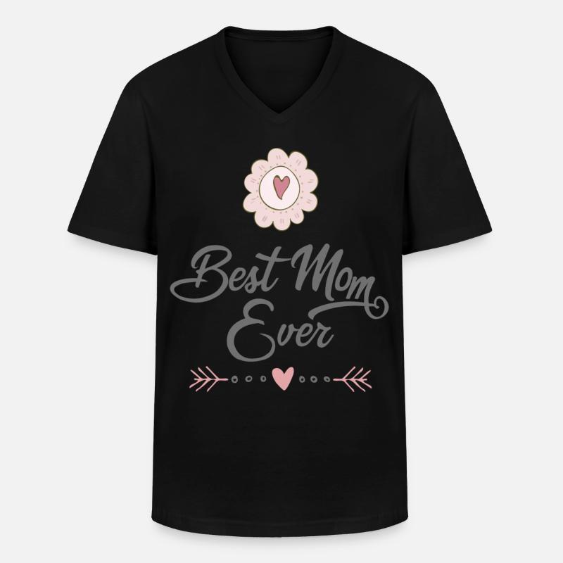 Mutter - Männer-T-Shirt mit V-Ausschnitt - Schwarz