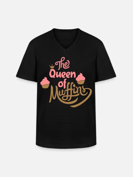 muffins - Men's V-Neck T-Shirt - black