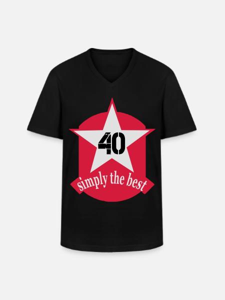birthday - Men's V-Neck T-Shirt - black