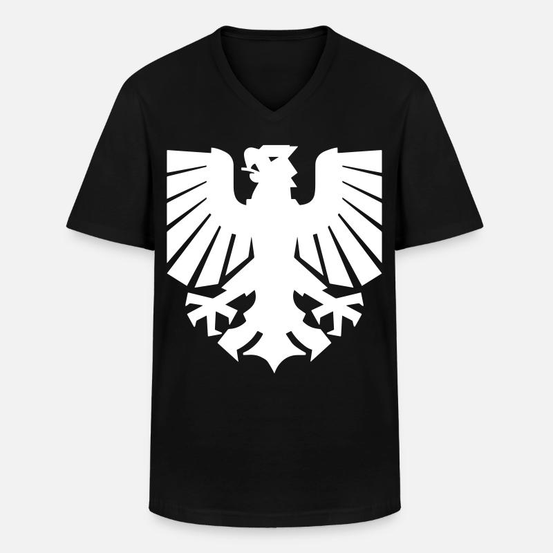 Dortmund - Dortmunder Adler - Männer-T-Shirt mit V-Ausschnitt - Schwarz