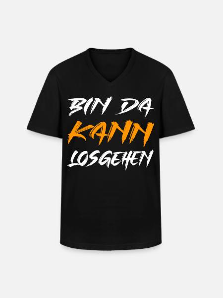 I'm ready to go - Men's V-Neck T-Shirt - black