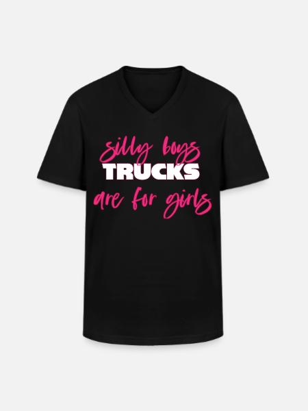 Camion camion voiture - T-shirt col V Homme - noir