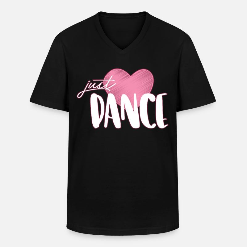 Tanzen - Männer-T-Shirt mit V-Ausschnitt - Schwarz