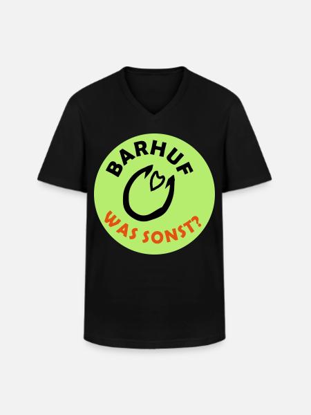 Barefoot Statement Hooves Horse - Men's V-Neck T-Shirt - black