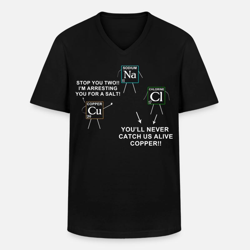 Wissenschaft - Männer-T-Shirt mit V-Ausschnitt - Schwarz