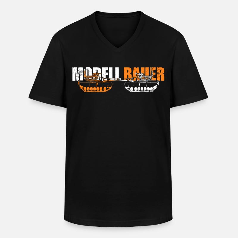 Modellbauer - Männer-T-Shirt mit V-Ausschnitt - Schwarz