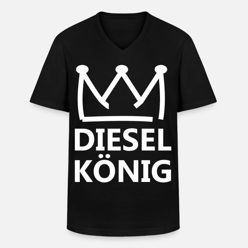 Roi du diesel - T-shirt col V Homme - noir