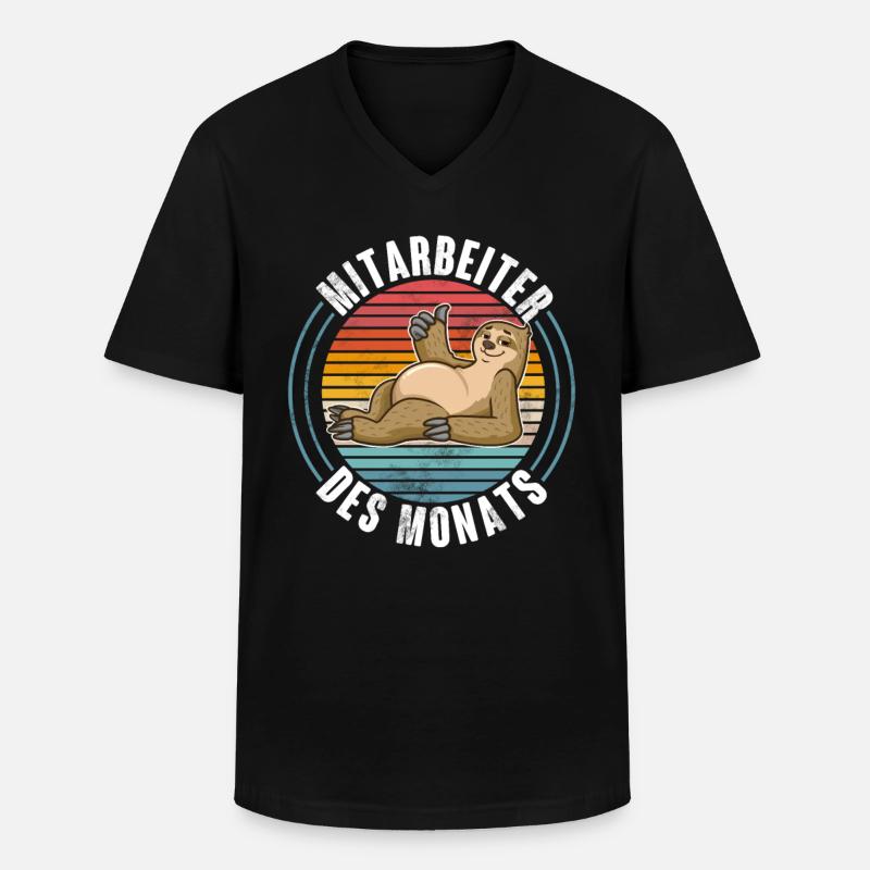 Mitarbeiter Des Monats - Männer-T-Shirt mit V-Ausschnitt - Schwarz