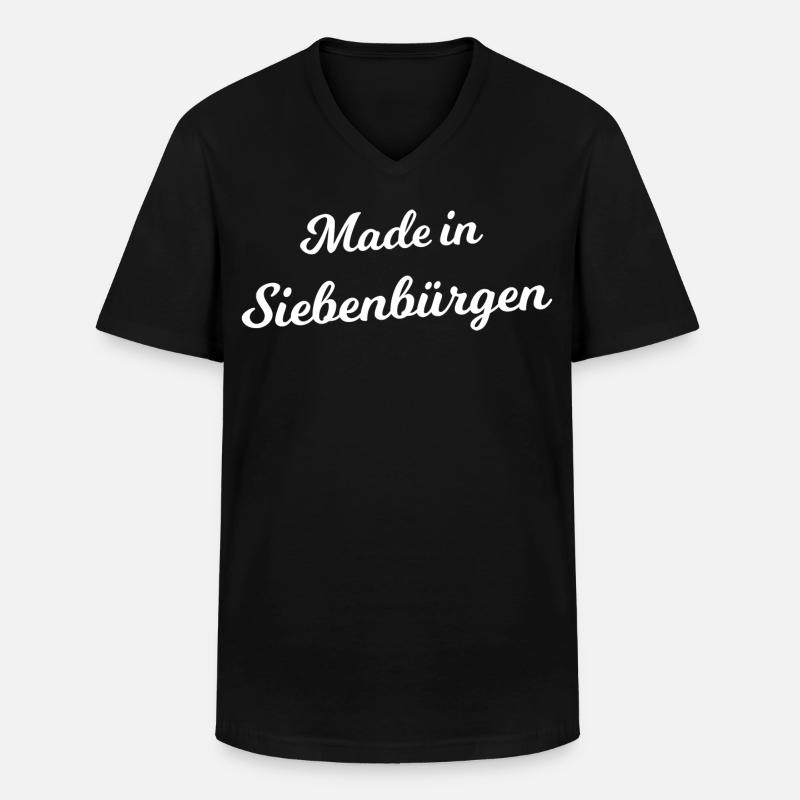 Geboren in Siebenbürgen - Männer-T-Shirt mit V-Ausschnitt - Schwarz