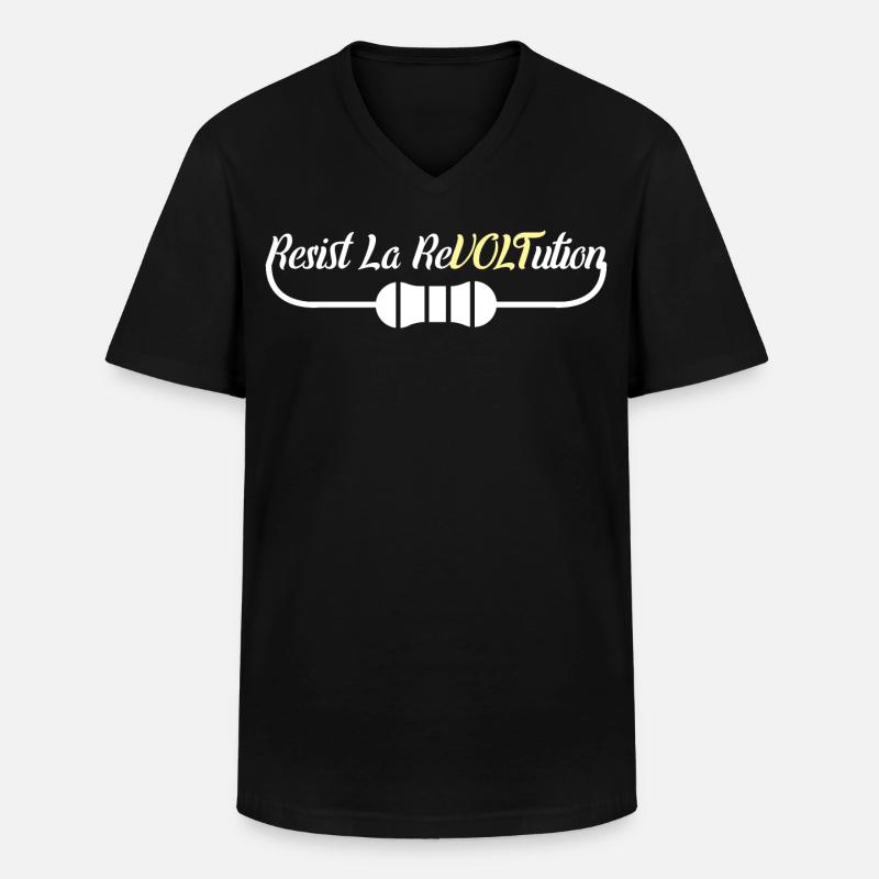 Elektroingenieur Witz - Männer-T-Shirt mit V-Ausschnitt - Schwarz