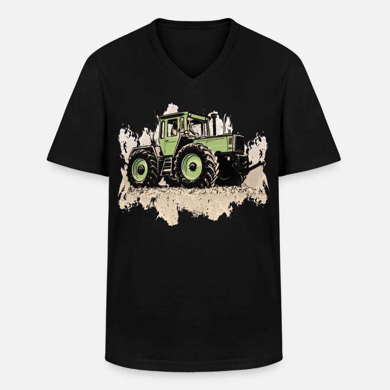MB trac 1300 turbo | Traktor - Männer-T-Shirt mit V-Ausschnitt - Schwarz