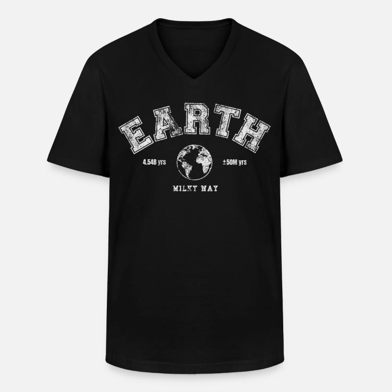 Earth Day - Männer-T-Shirt mit V-Ausschnitt - Schwarz