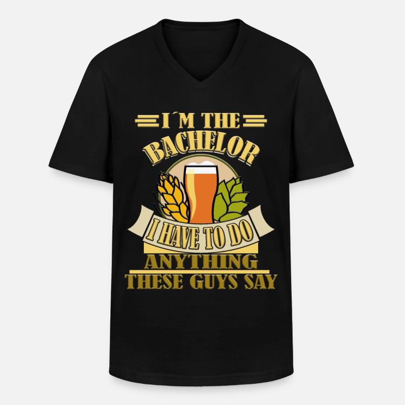 Junggesellen Bräutigam Bachelor Party - Männer-T-Shirt mit V-Ausschnitt - Schwarz