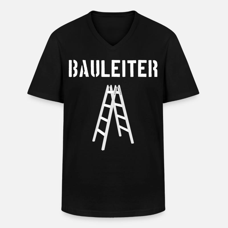 Bauleiter / Bau-Leiter - Männer-T-Shirt mit V-Ausschnitt - Schwarz