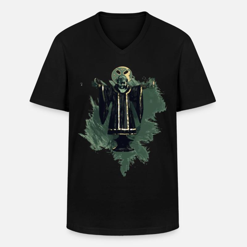 München retro look stylish - Männer-T-Shirt mit V-Ausschnitt - Schwarz