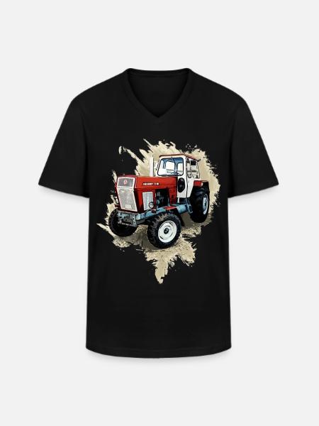 Tractor Fortschritt ZT 300 - Camiseta con cuello de pico hombre - negro