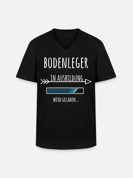 Bodenleger Ausbildung Geschenk Beruf Handwerk - Männer-T-Shirt mit V-Ausschnitt - Schwarz