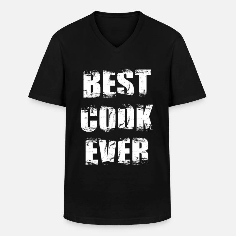 Bester Koch aller Zeiten - Männer-T-Shirt mit V-Ausschnitt - Schwarz