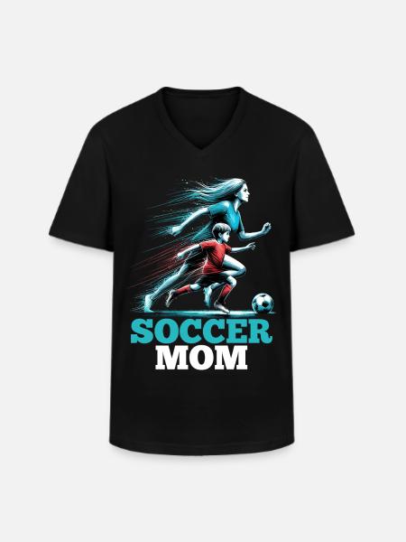 Soccer Mom Soccer Gift - Men's V-Neck T-Shirt - black