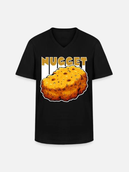 Nugget-Love Chicken Nugget - Men's V-Neck T-Shirt - black