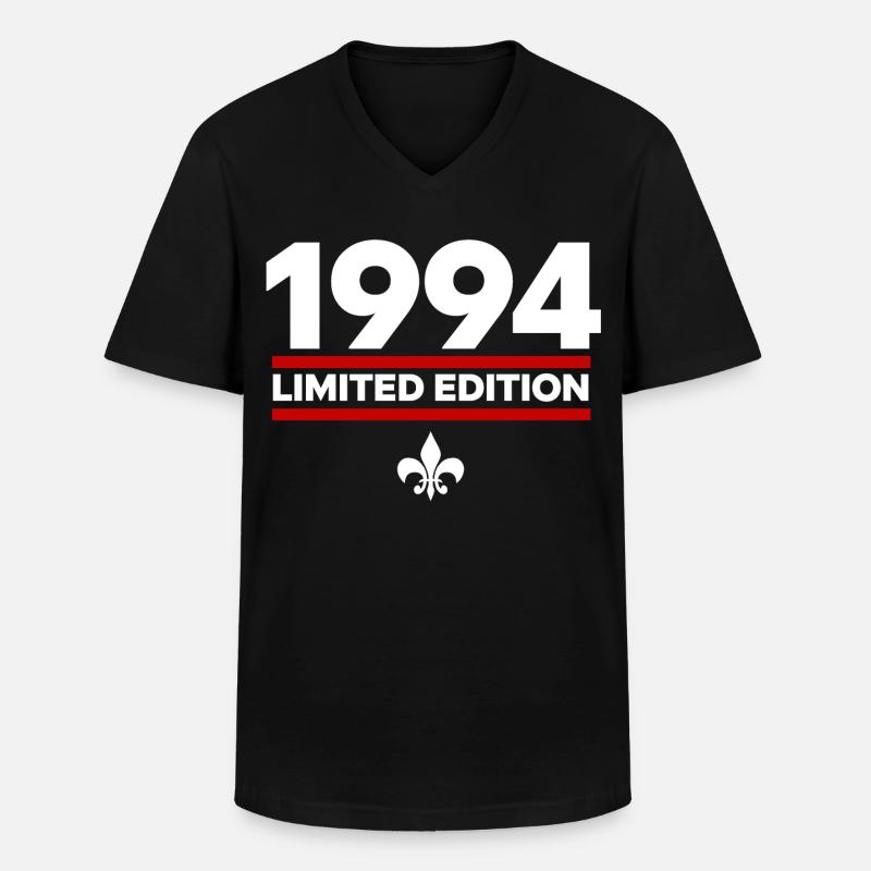 1994 Limited Edition - Männer-T-Shirt mit V-Ausschnitt - Schwarz