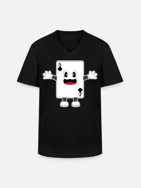 Poker Poker Cards - Men's V-Neck T-Shirt - black