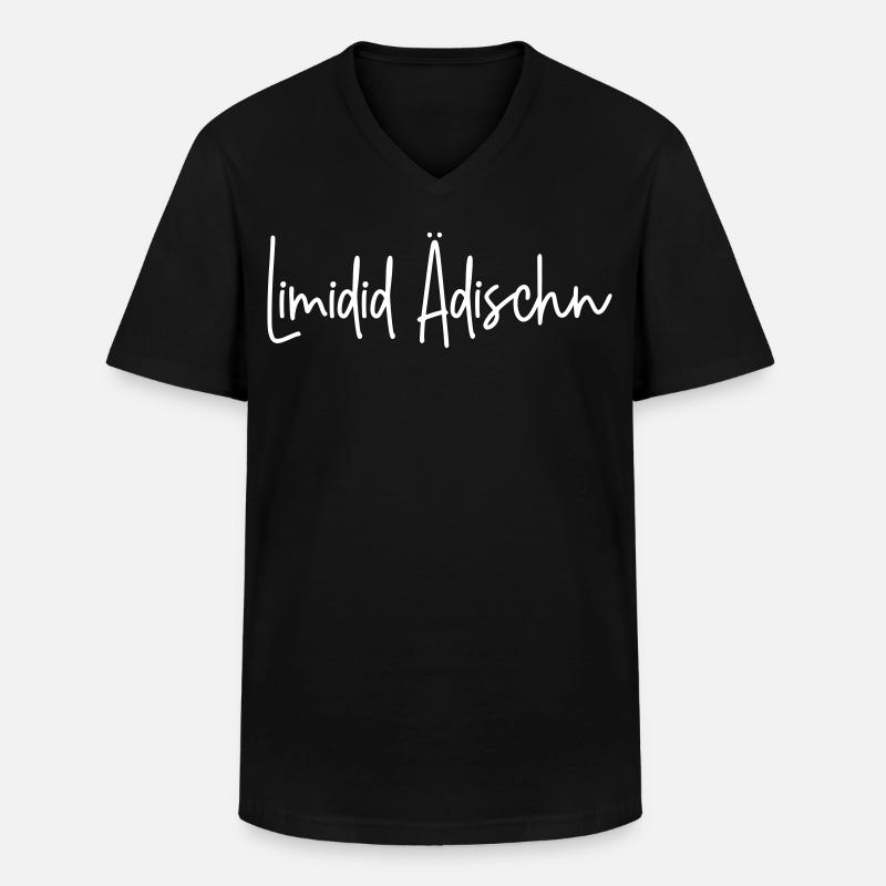 Limidid Ädischn - Männer-T-Shirt mit V-Ausschnitt - Schwarz