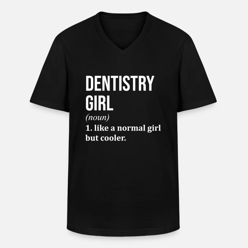 Zahnarzt - Männer-T-Shirt mit V-Ausschnitt - Schwarz