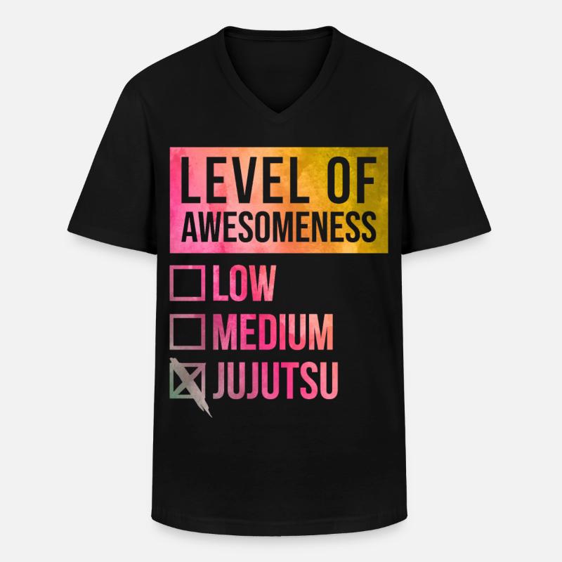 Jujutsu - Männer-T-Shirt mit V-Ausschnitt - Schwarz