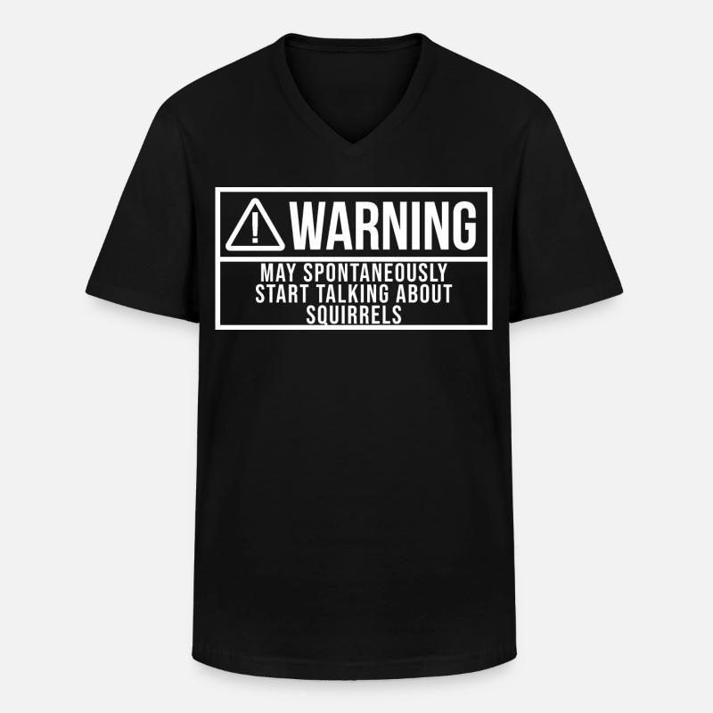 Eichhörnchen - Männer-T-Shirt mit V-Ausschnitt - Schwarz