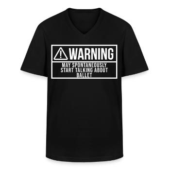 Ballett Ballett Ballett - Männer-T-Shirt mit V-Ausschnitt - Schwarz - Vorne - AI Model Male 178 dark (178cm)