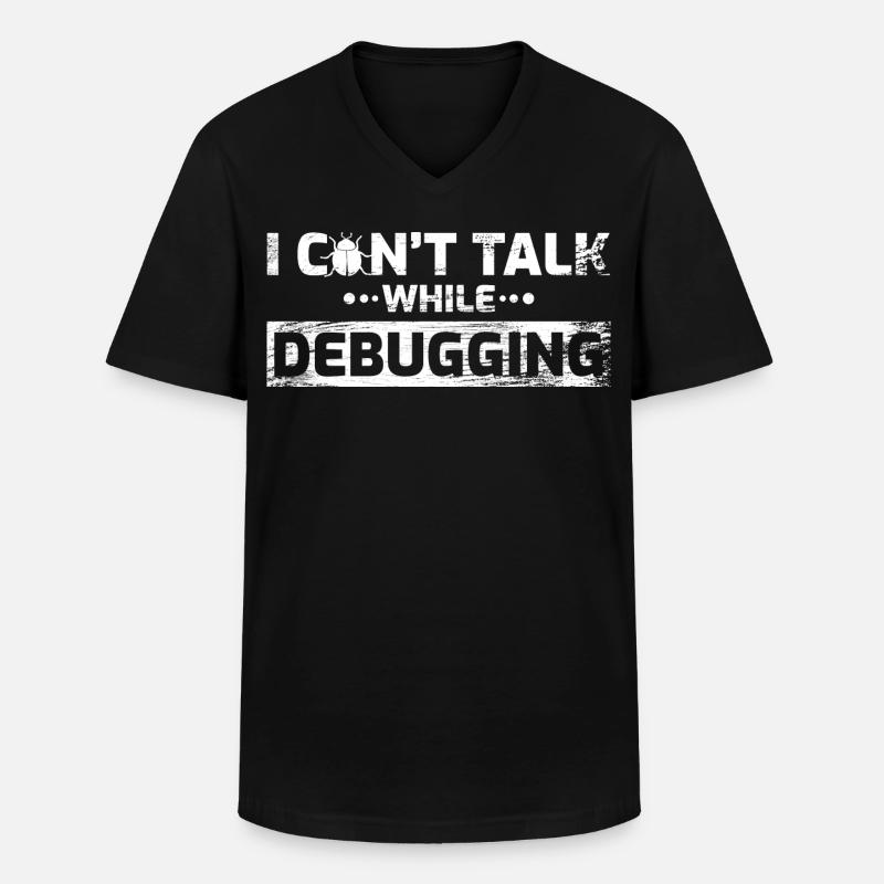 Software Developer Joke - Men's V-Neck T-Shirt - black