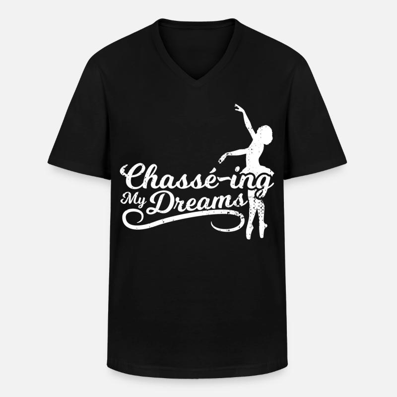 Ballett Motivation - Männer-T-Shirt mit V-Ausschnitt - Schwarz