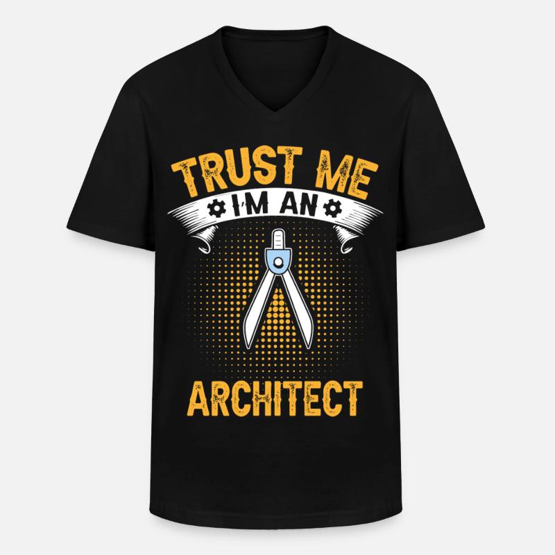 Architects Trust Me Engineering Design - Men's V-Neck T-Shirt - black