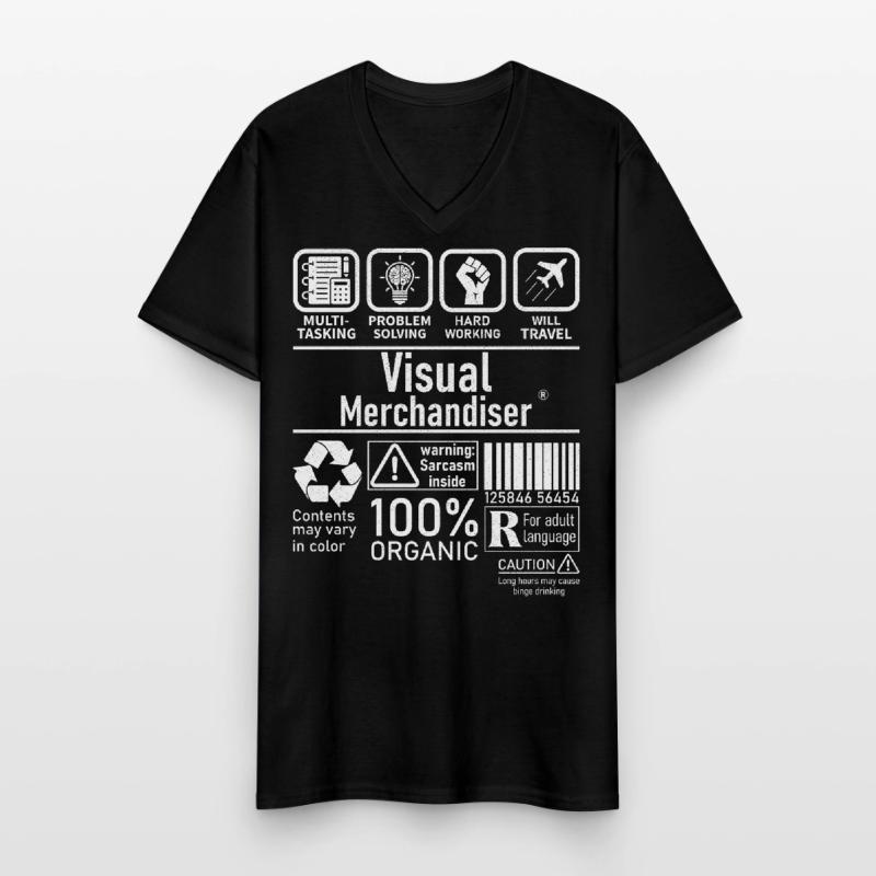 Visual Merchandiser multi tasking problem solving Men's V-Neck T-Shirt
