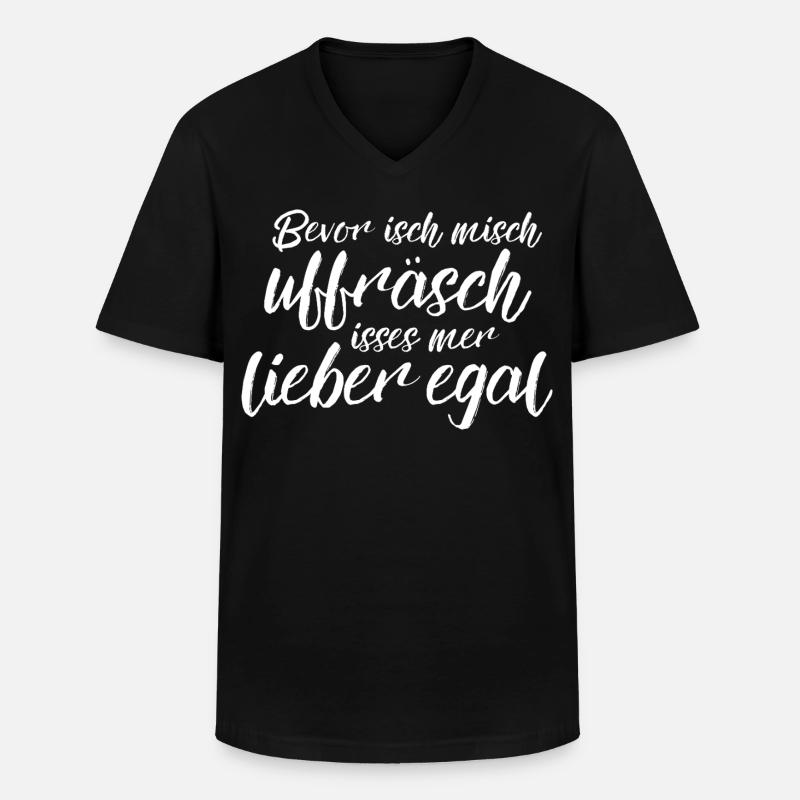 Better no matter - know - Men's V-Neck T-Shirt - black