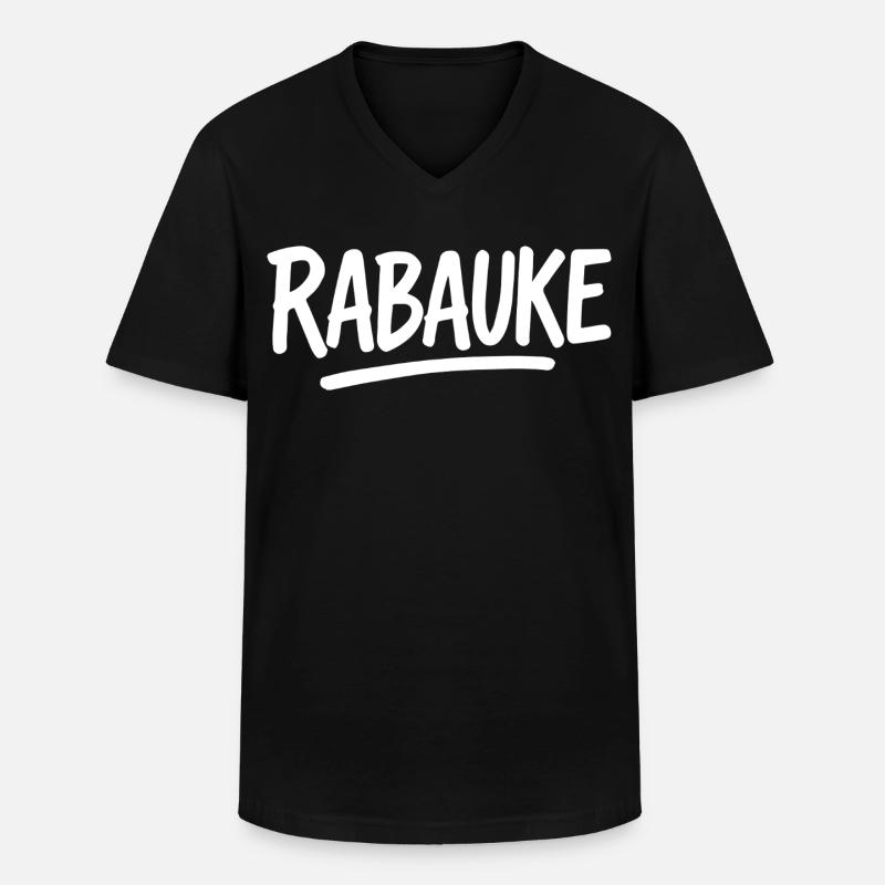 Loubard - T-shirt col V Homme - noir