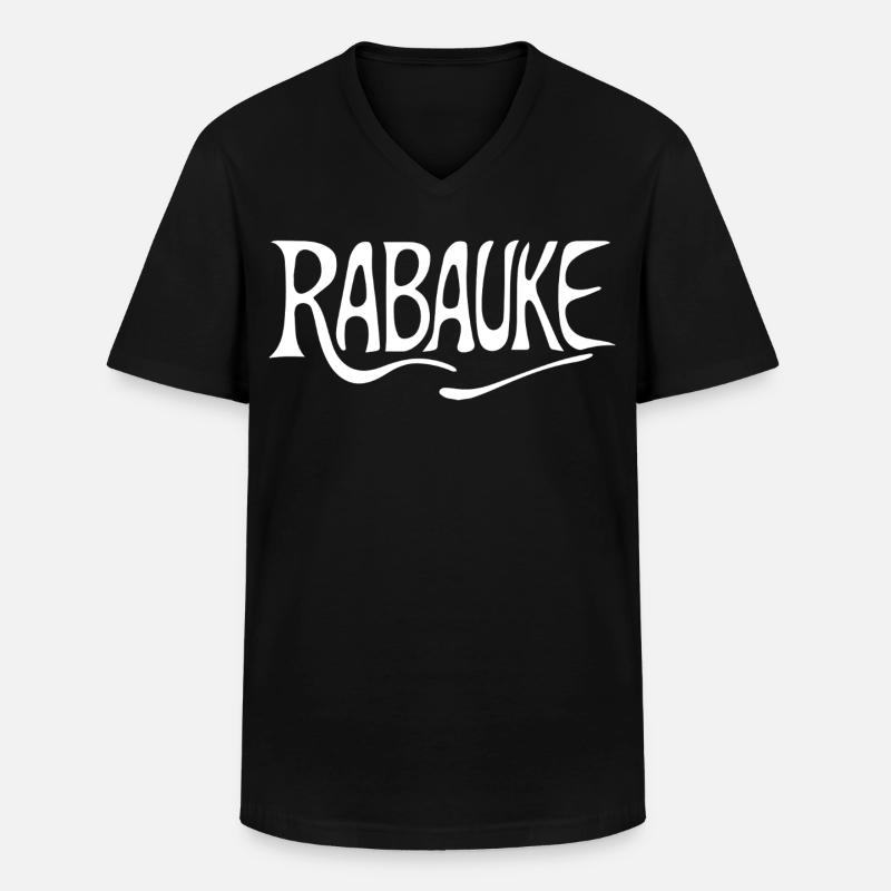 Rabauke - Männer-T-Shirt mit V-Ausschnitt - Schwarz